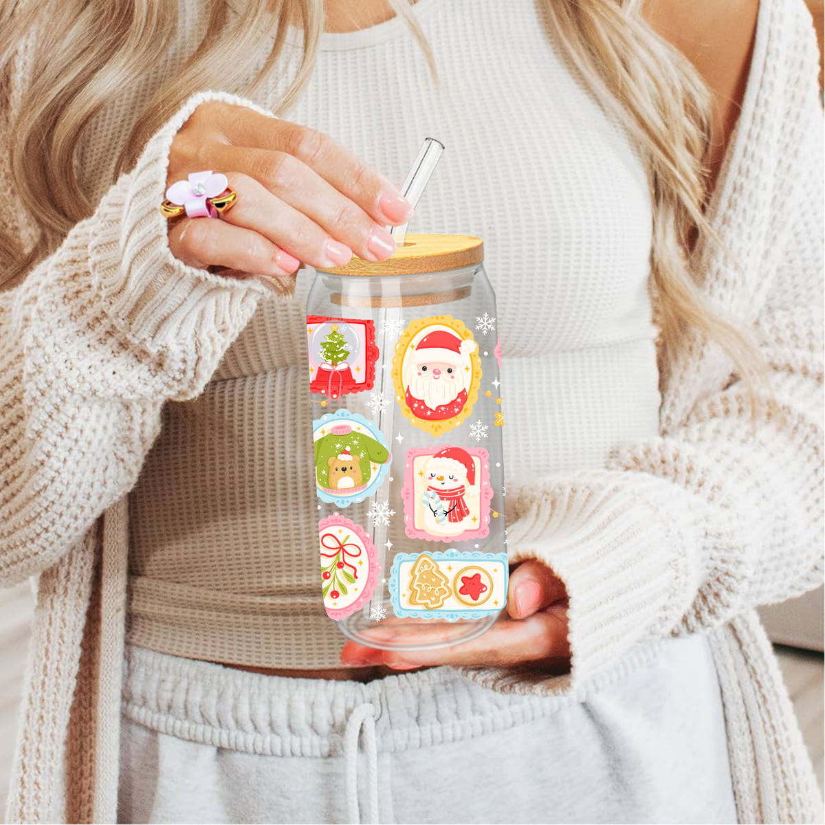 Gobelet Noël Médaillons – Petits Tableaux Festifs