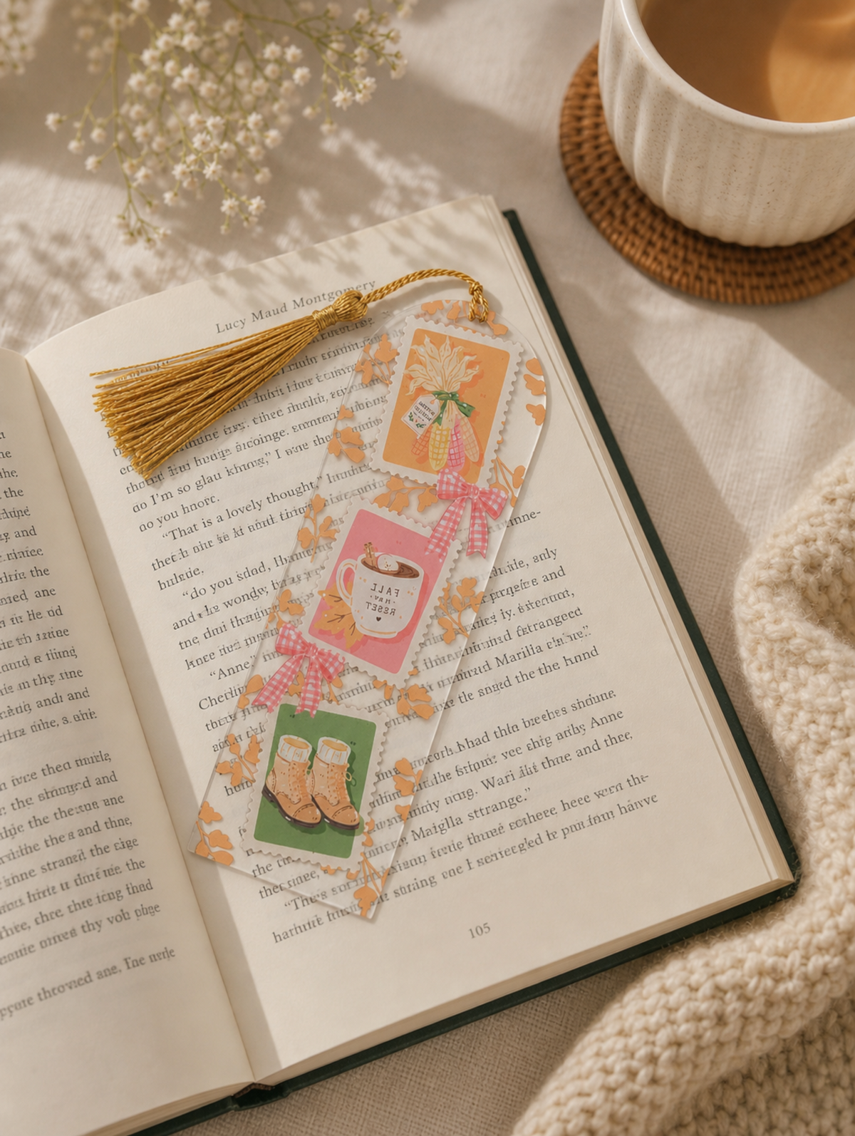 Marque-page Automne Timbres – Récolte & Repos