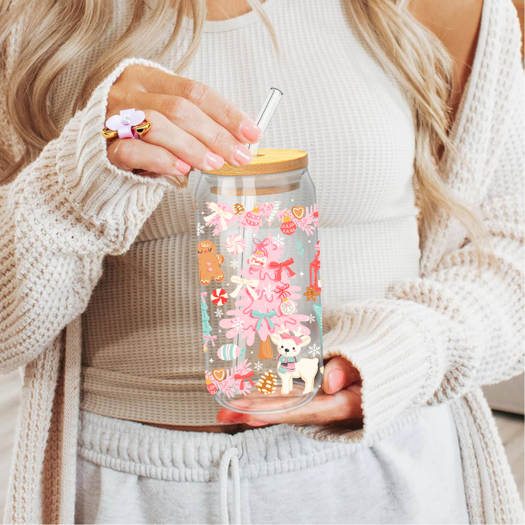 Gobelet Sapin Rose – Boules Merry & Renne