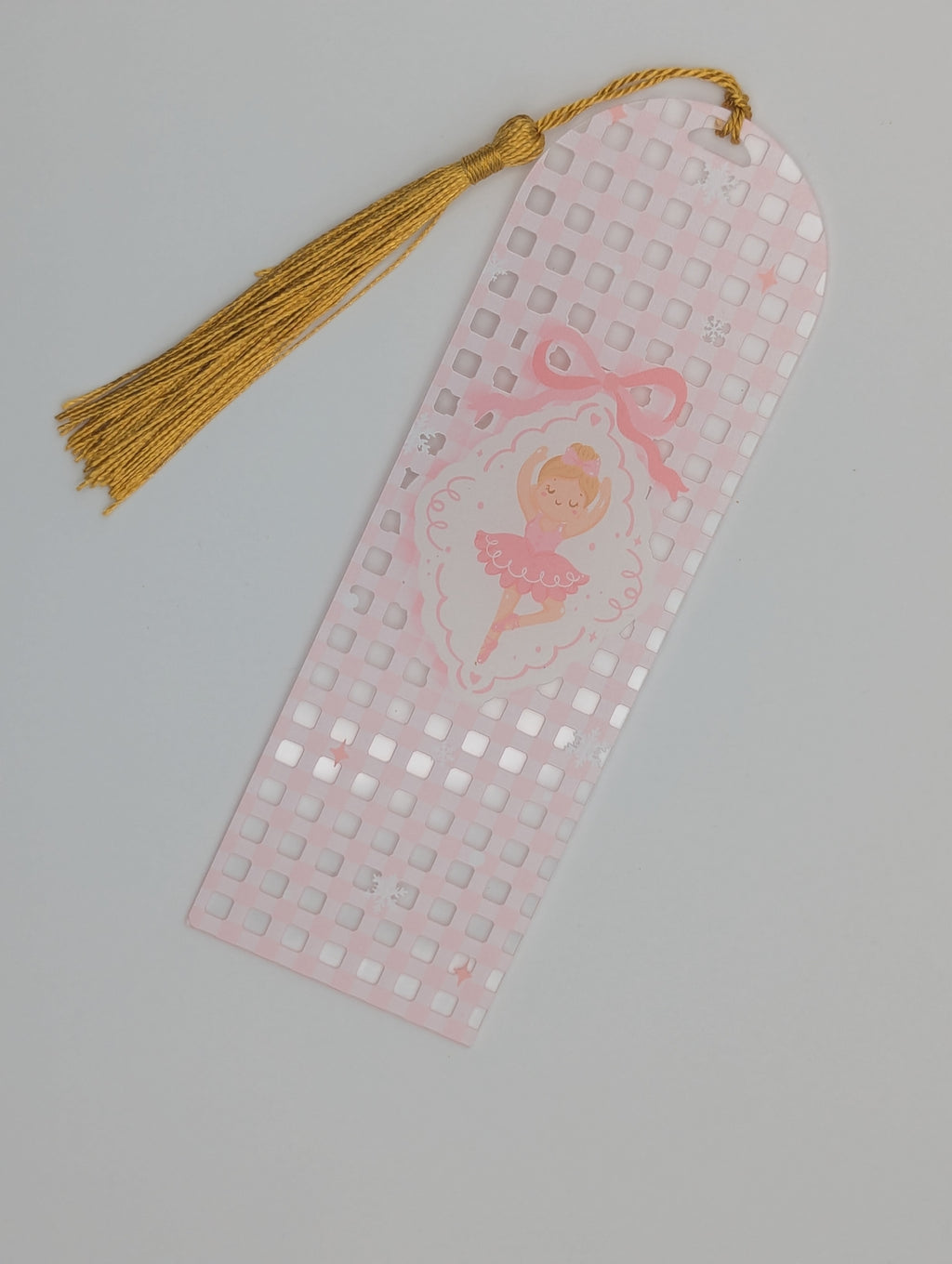 Marque-page Ballerine Rose – Danse d'Hiver