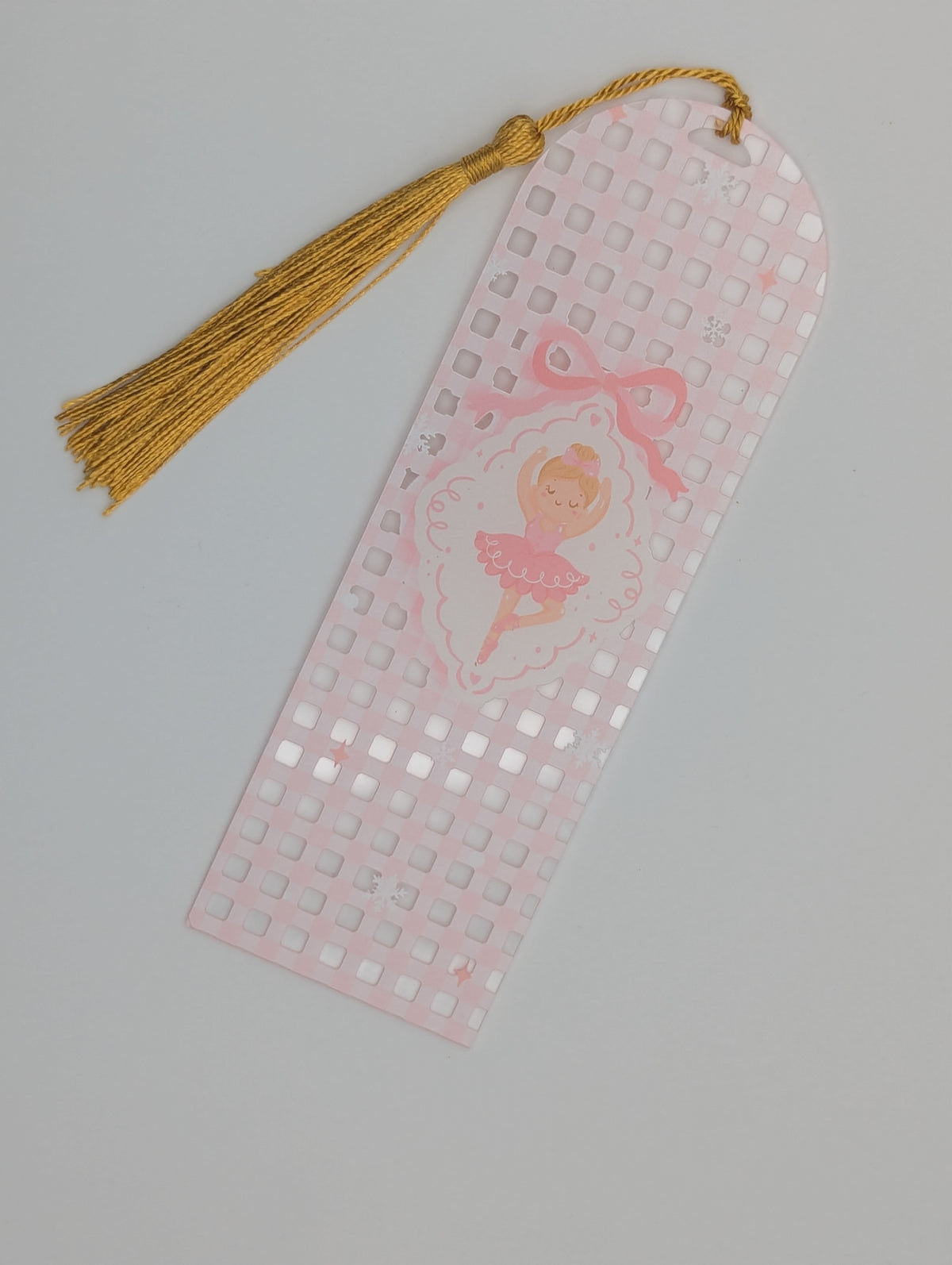 Marque-page Ballerine Rose – Danse d'Hiver