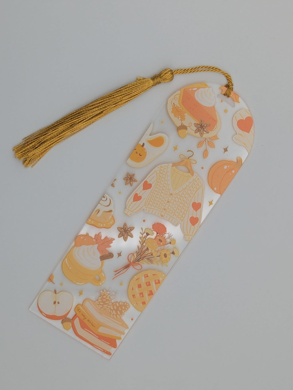 Marque-page La Saison Cosy – Tarte & Lecture d'Automne