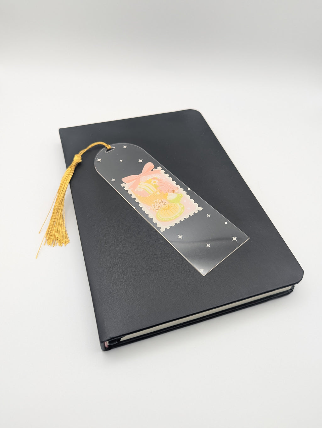 Marque-page Automne Rose – Bouquet & Lecture