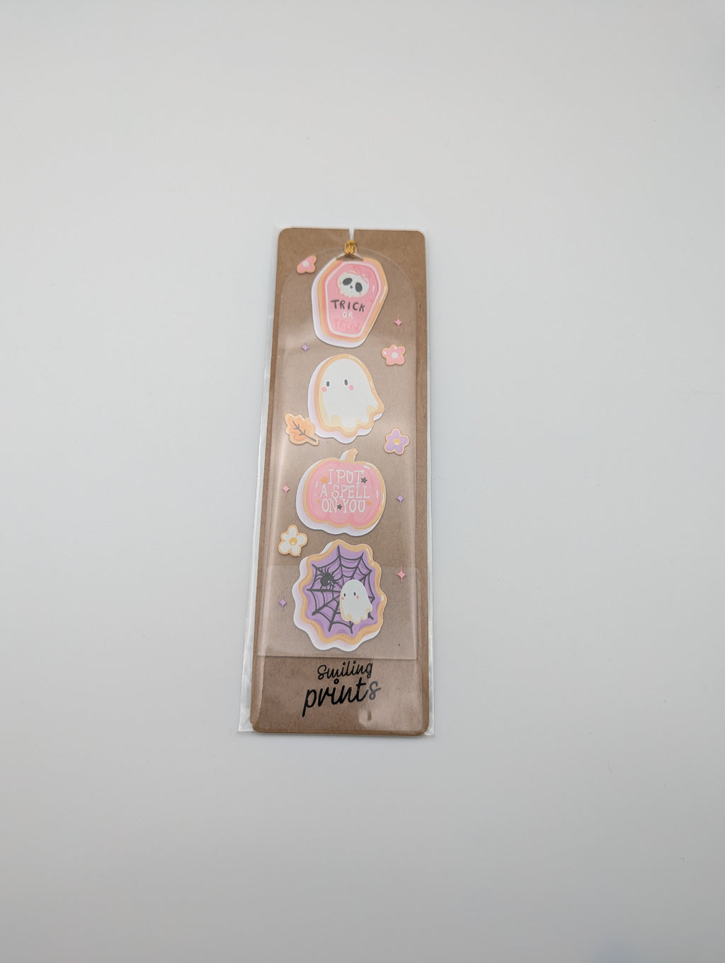 Marque-page Halloween Doux – Fantômes & Citrouilles