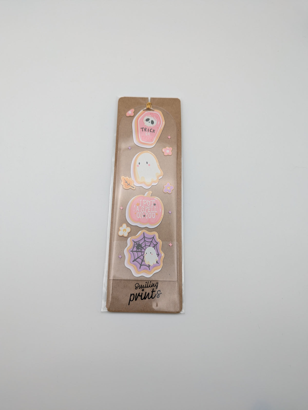 Marque-page Halloween Doux – Fantômes & Citrouilles