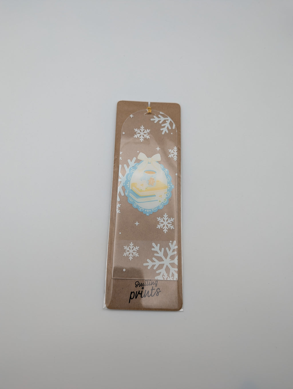 Marque-page Noël Médaillon – Chocolat Chaud & Livres