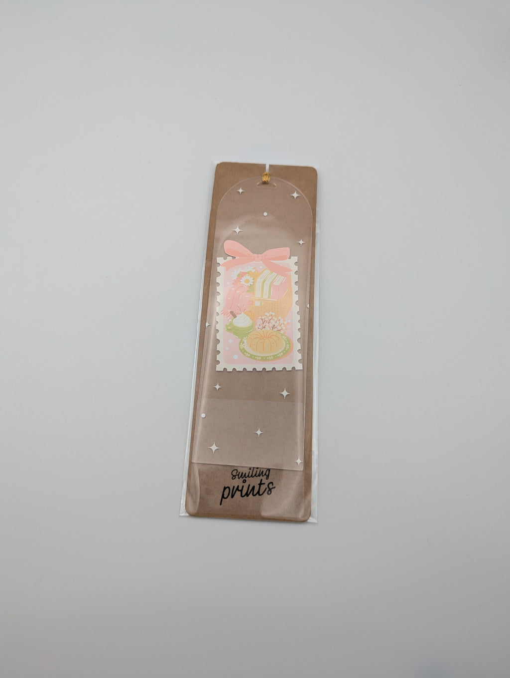 Marque-page Automne Rose – Bouquet & Lecture