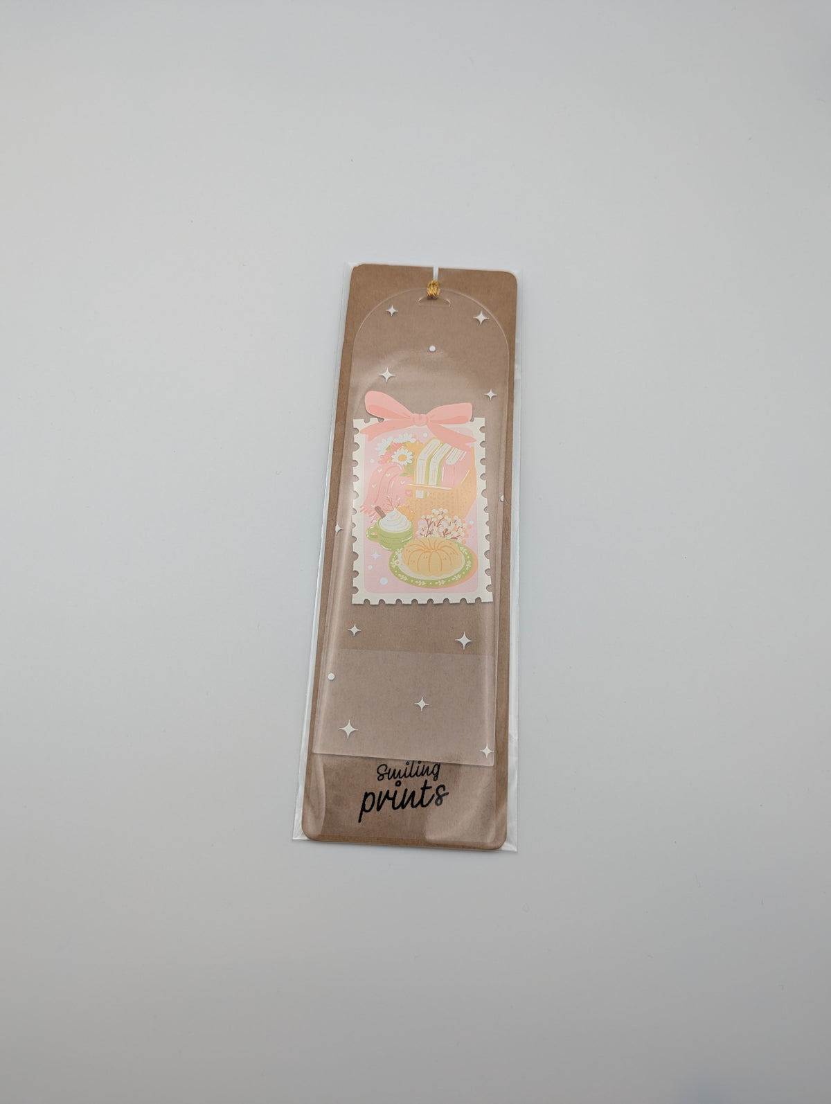 Marque-page Automne Rose – Bouquet & Lecture