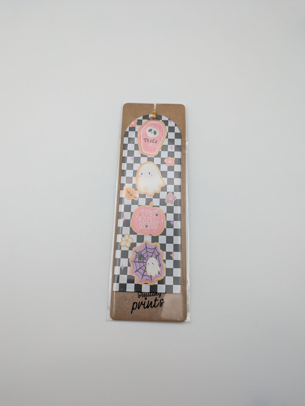 Marque-page Halloween Damier – Trick or Treat