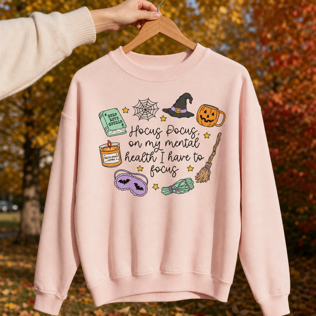 Sweat Oversize Halloween Femme - Hocus Pocus Mental Health