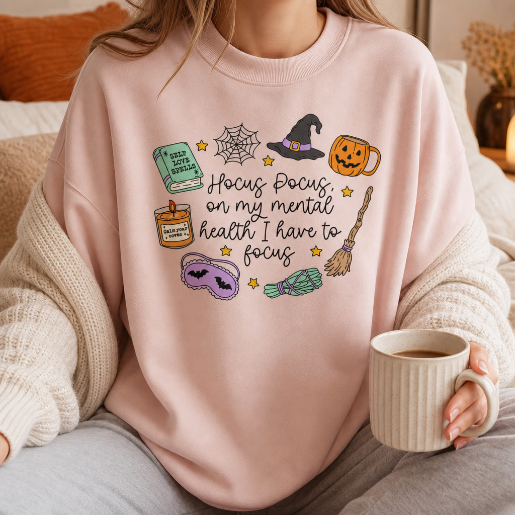 Sweat Oversize Halloween Femme - Hocus Pocus Mental Health