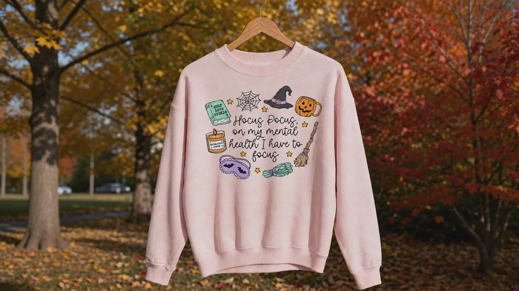 Sweat Oversize Halloween Femme - Hocus Pocus Mental Health