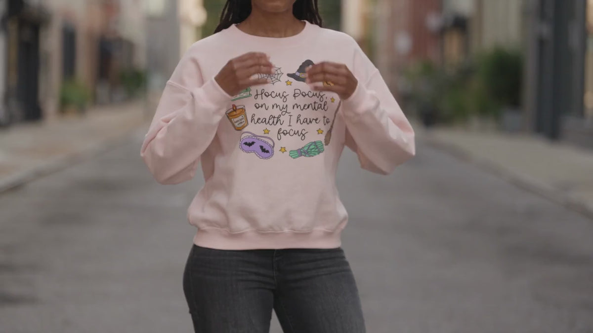 Sweat Oversize Halloween Femme - Hocus Pocus Mental Health